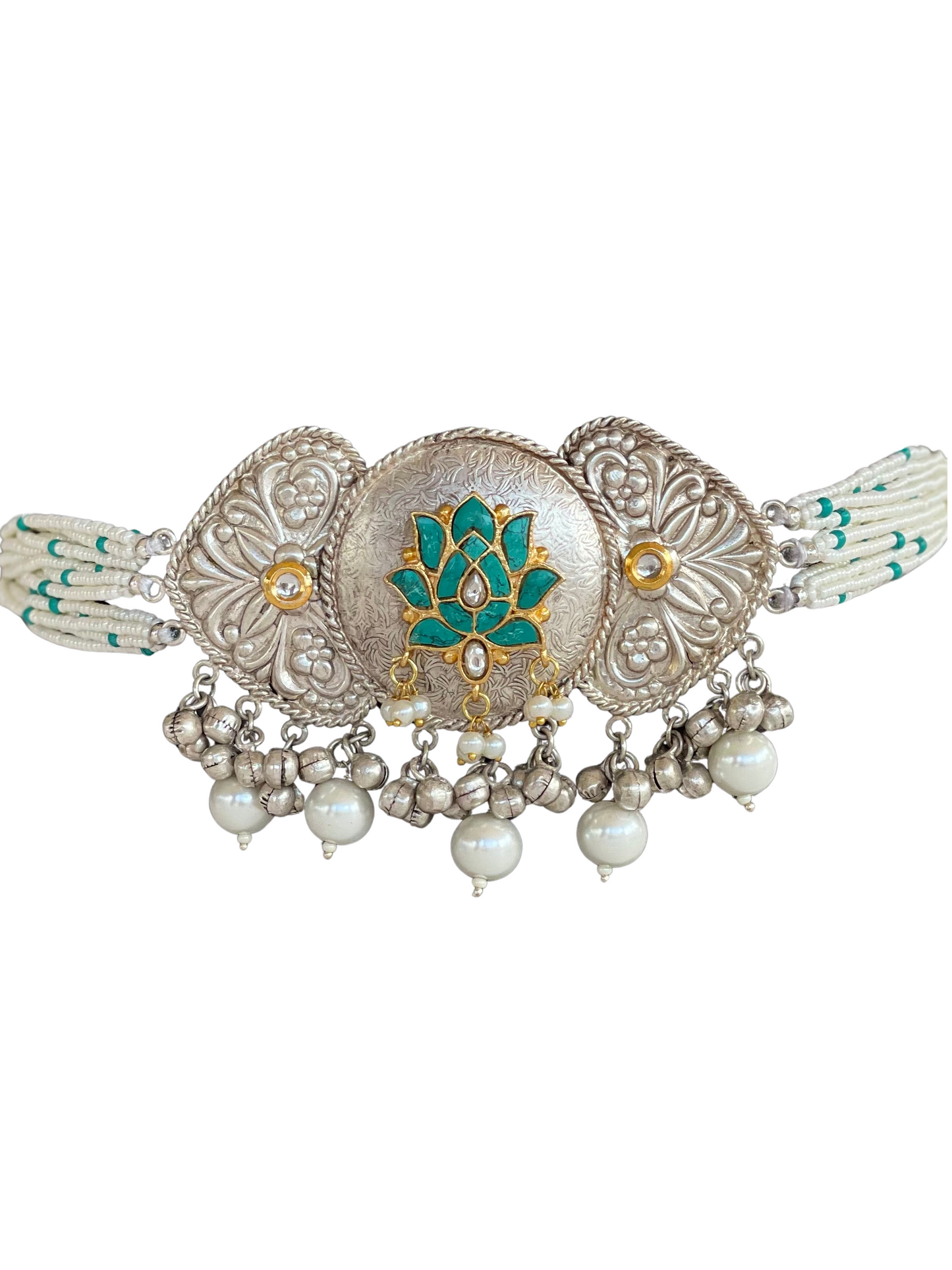 Lotus Charm Choker