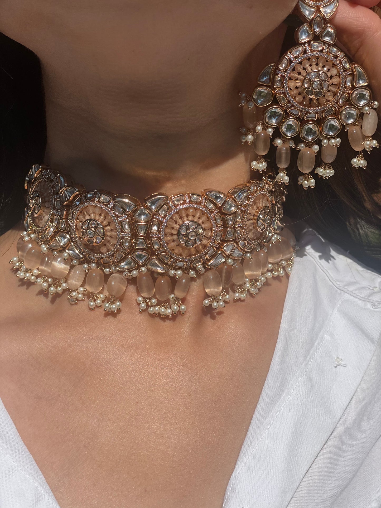 Peach Blossom Choker