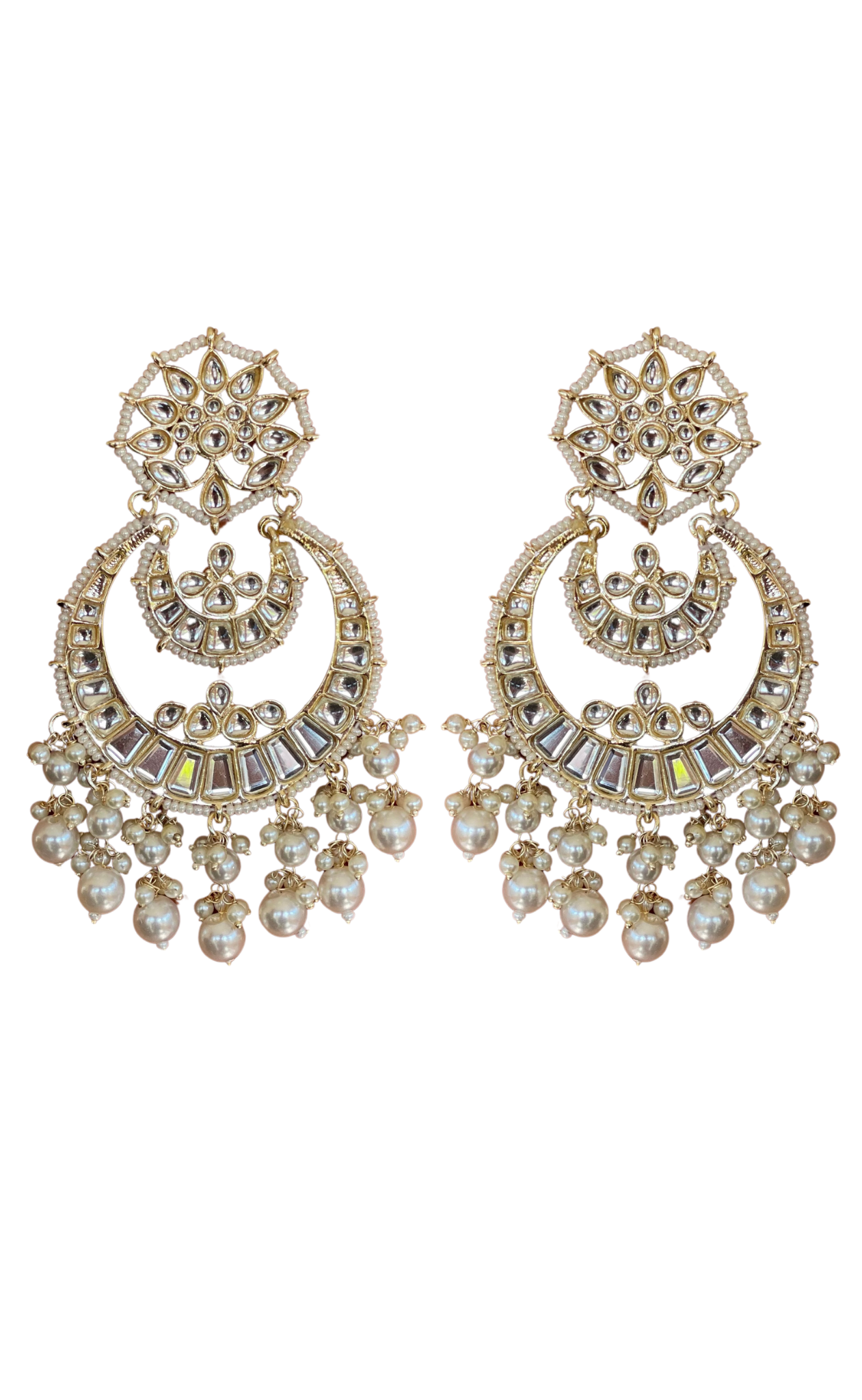 Gleaming Pearl Danglers