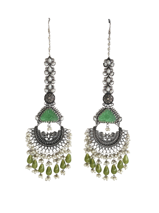 Jade Tassel Earrings