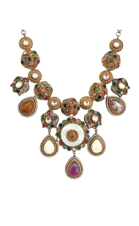 Gemstone Gala Necklace Set