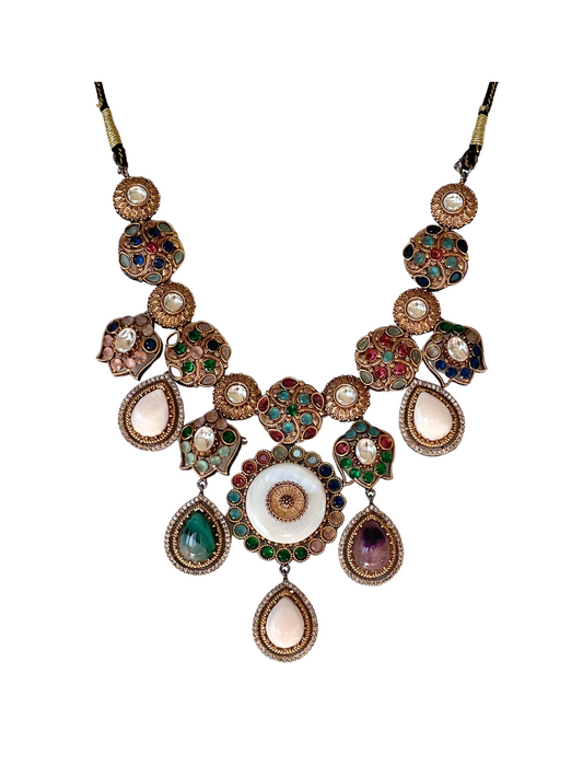 Gemstone Gala Necklace Set