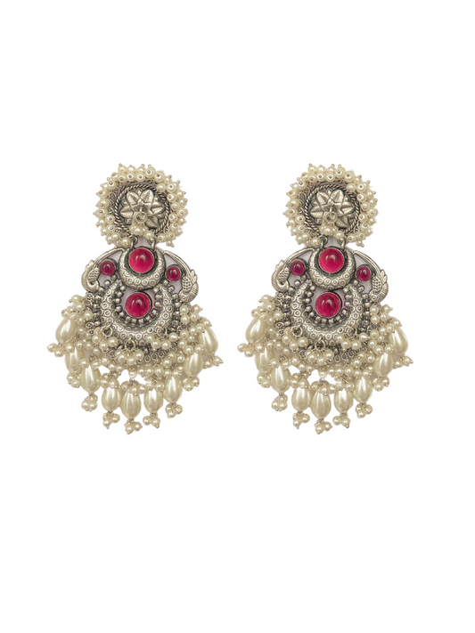 Ruby Pearl Earrings