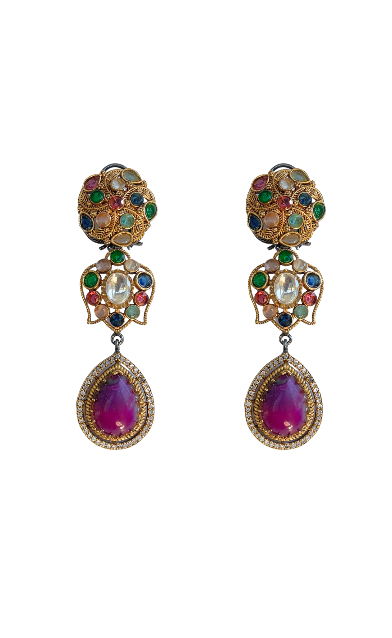 Gemstone Gala Earrings