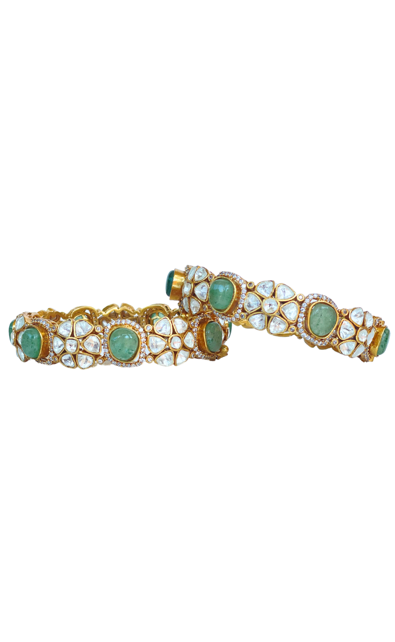 Jade Blossom Bangles